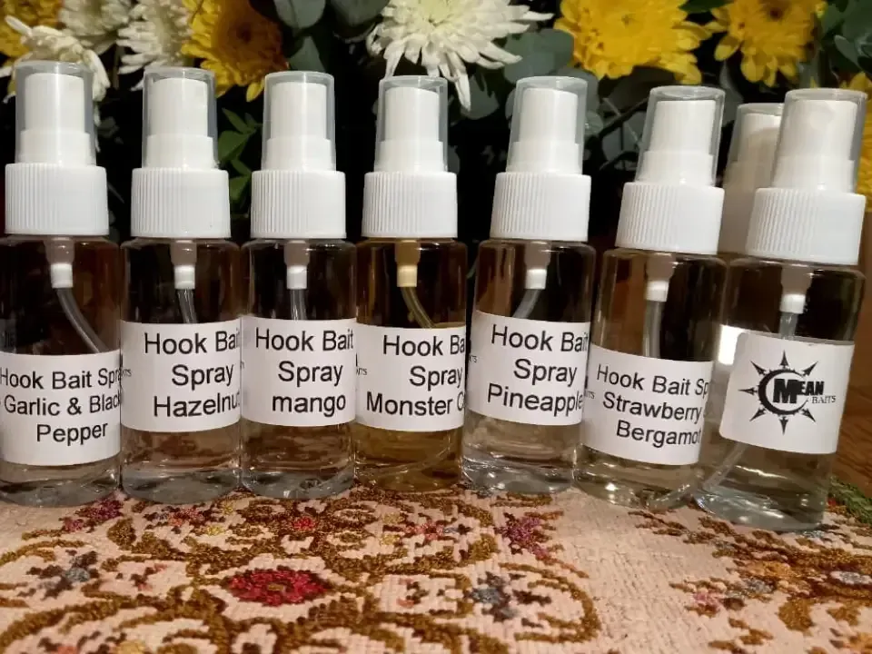 Mean Baits hook bait spray bottles