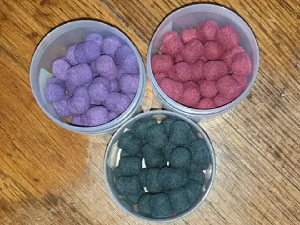 Tubs of Mean Baits dumbell hookbaits
