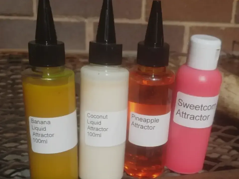 Mean Baits liquid attractor bottles